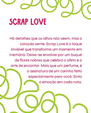 SCRAP LOVE 100 Ml - MEGA Perfume Para Artesanato e Papelaria - Perfume para Papel
