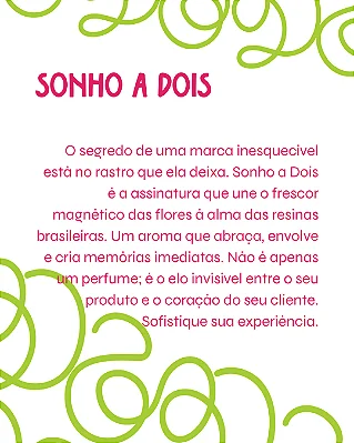 SONHO A DOIS 2 ml - POCKET Perfume para Artesanato e Papelaria - Perfume para Papel