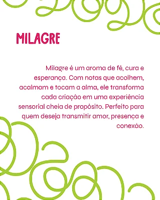MILAGRE 2 ml - POCKET Perfume para Artesanato e Papelaria - Perfume para Papel