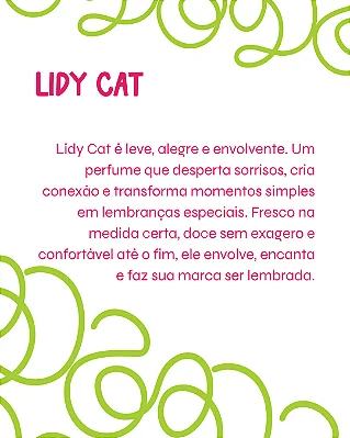 LIDY CAT 2 ml - POCKET Perfume para Artesanato e Papelaria - Perfume para Papel