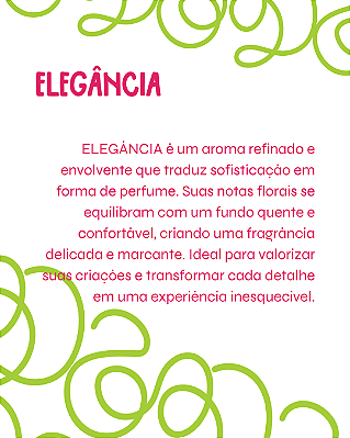 ELEGÂNCIA 2 ml - POCKET Perfume para Artesanato e Papelaria - Perfume para Papel