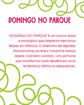 DOMINGO NO PARQUE 2 ml - POCKET Perfume para Artesanato e Papelaria - Perfume para Papel