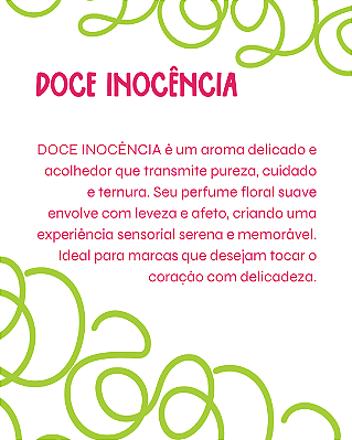 DOCE INOCÊNCIA 2 ml - POCKET Perfume para Artesanato e Papelaria - Perfume para Papel