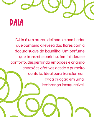 DAIA 2 ml - POCKET Perfume para Artesanato e Papelaria - Perfume para Papel