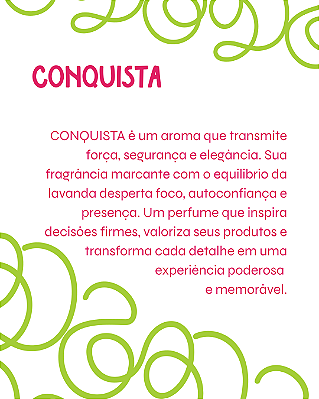 CONQUISTA 2 ml - POCKET Perfume para Artesanato e Papelaria - Perfume para Papel