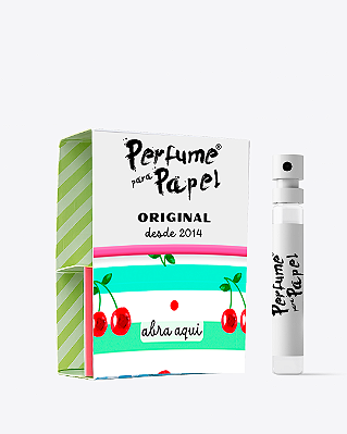 CEREJA E AVELÃ 2 ml - POCKET Perfume para Artesanato e Papelaria - Perfume para Papel