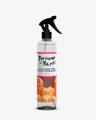 PÃO DE MEL 200 ml - SPRAY Perfume para Caixa e Embalagens - Perfume para Papel