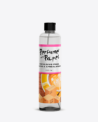 CAPPUCCINO 200 ml - REFIL Perfume para Caixa e Embalagens - Perfume para Papel