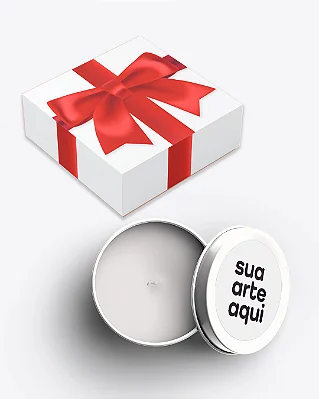 EDIÇÃO ESPECIAL 50 Mini vela latinha 20g com caixa de presente (aroma a escolher)