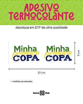 Transfer Termocolante DTF Barrado 27x11cm Copa