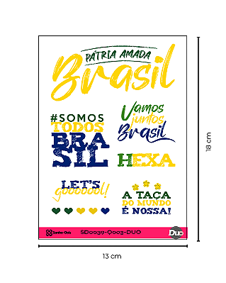 Transfer Termocolante DTF Cartela 13x18cm Copa