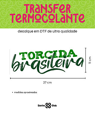Transfer Termocolante DTF Barrado 27x11cm Copa