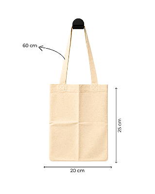 Ecobag Sacolas Ecológicas 20x25 cm (LxA) Ecobag 100% Algodão Cru Lisa