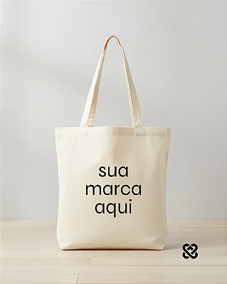 Ecobag Personalizada Algodão Cru Tricoline 30x40cm (LxA) arte colorida