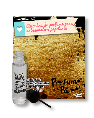 GOLD 4 ml - AMOSTRA Perfume para Artesanato e Papelaria - Perfume para Papel