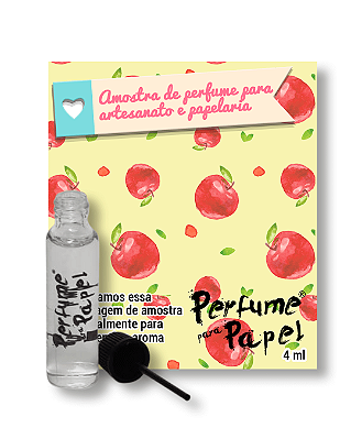 MAÇÃZINHA 4 ml - AMOSTRA Perfume para Artesanato e Papelaria - Perfume para Papel