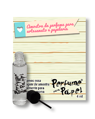 TALCO 4 ml - AMOSTRA Perfume para Artesanato e Papelaria - Perfume para Papel