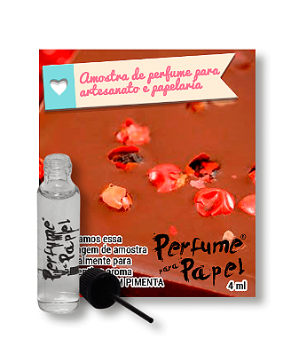 CHOCOLATE COM PIMENTA 4 ml - AMOSTRA Perfume para Artesanato e Papelaria - Perfume para Papel
