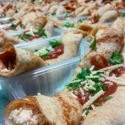 Panqueca integral de frango