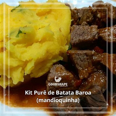 Kit Purê de Batata Baroa (mandioquinha) com proteína