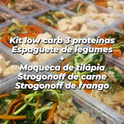 Kit Low Carb com 3 Proteínas