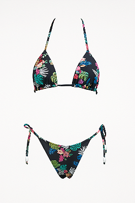 Biquíni Conjunto Cortininha Floral Tucano