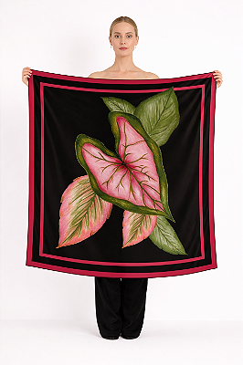 Pareô Estampado Floral para Praia 150X147