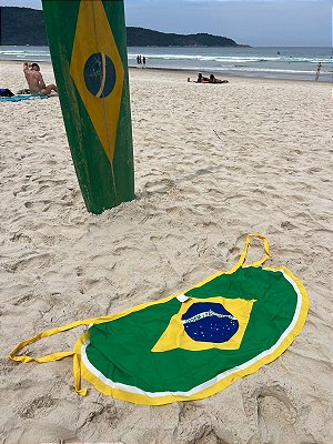 Saída Pareô Estampa Brasil com Amarração