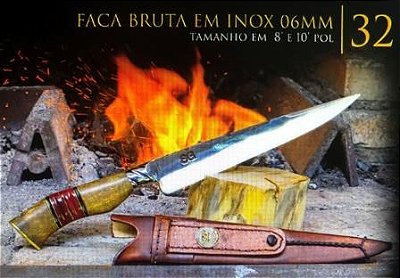 Facas SG BRUTA  4 MM  8 POLEGADAS