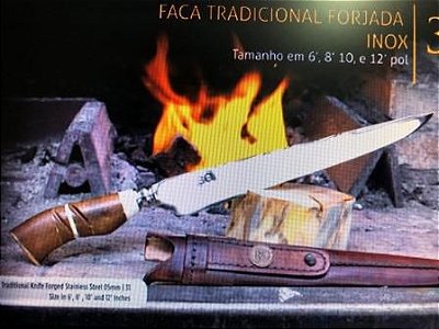 Facas SG FORJADA 8 POLEGADAS