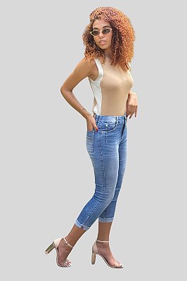 Calça Capri Jeans com Lycra - UNIONBAY - U23394112