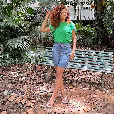 Bermuda Jeans com Lycra - Unionbay - U22575101