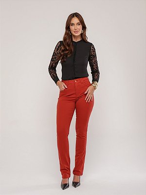 Calça Sarja Reta Telha Loopper - K32910195