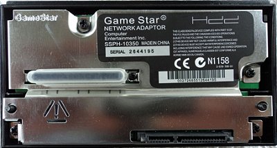 network adapter game star modem ps2 playstation2 fat modelo sata preto