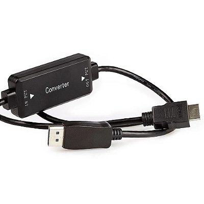 Cabo Adaptador HDMI para Displayport 4K