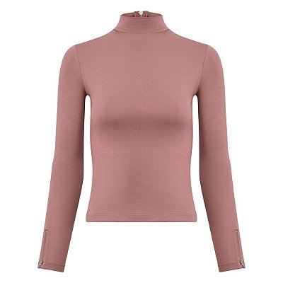 Turtleneck Manga Longa Canela