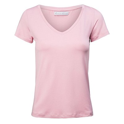 T-Shirt Gola V Modal Rosa Matte