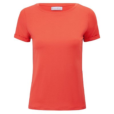 T-Shirt Modal Gola C Coral