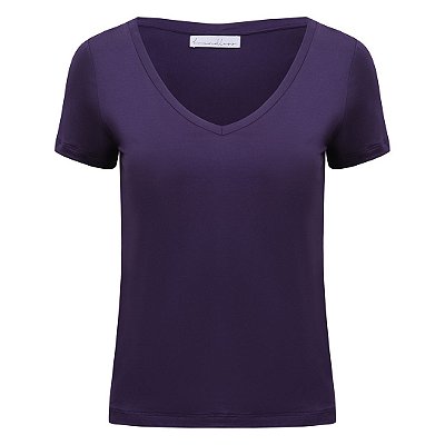 T-Shirt Gola V Modal Púrpura