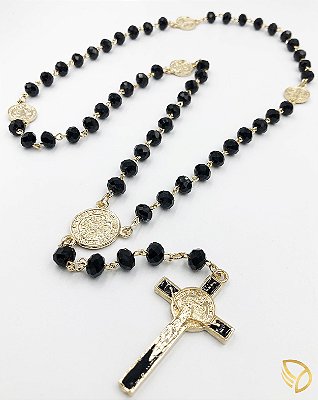 Terço Cristal São Bento