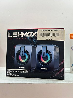 CAIXA DE SOM PC LED - LEHMOX