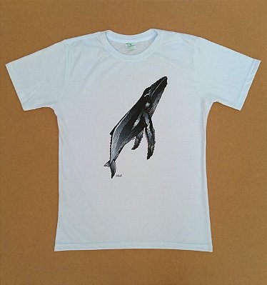 Camiseta Ecológica Baleia Jubarte - Van Ray