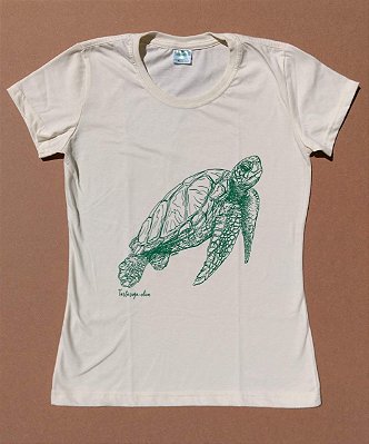 Camiseta Ecológica Tartaruga Oliva - Van Ray