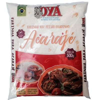 Acarajé feito com a Farinha de Feijão Fradinho  OYÁ 500g