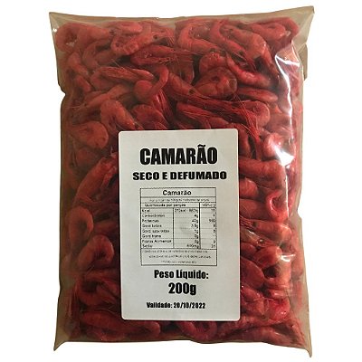 Camarão Seco Defumado Artesanal - Pequeno 200g
