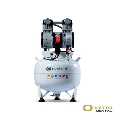 Compressor Odontológico 40L 2HP Isento de Óleo - Evotech