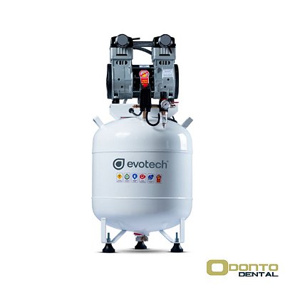 Compressor Odontológico 65L 2HP Isento de Óleo - Evotech