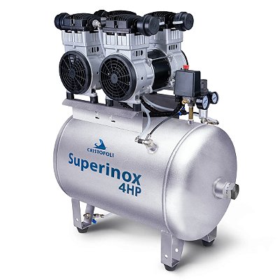 Compressor Odontológico 80L 4HP Isento de Óleo - Cristófoli
