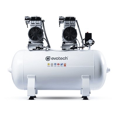 Compressor Odontológico 150L 4HP 220V Isento de Óleo - Evotech