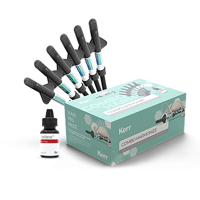 Resina Composta Harmonize Kit com 6 Resinas e Adesivo - Kerr